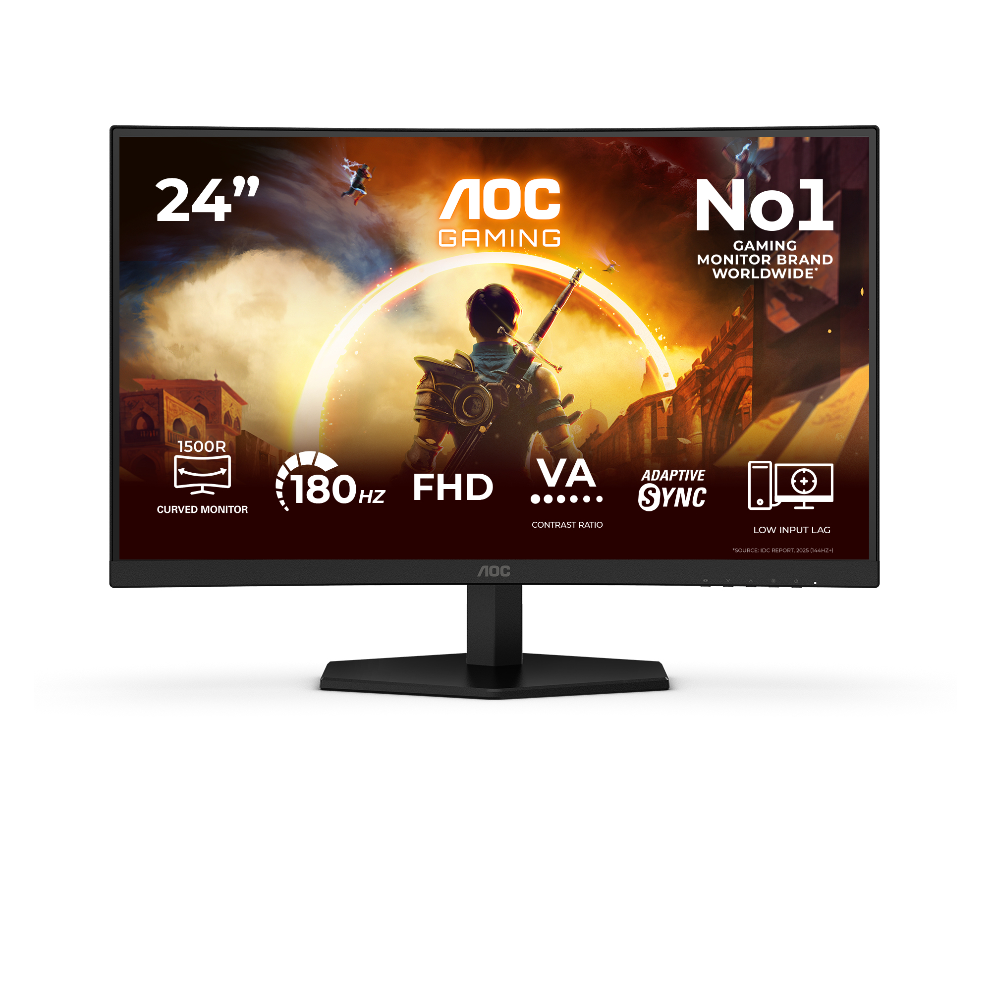 AOC 23.6 VA CURVED MONITOR C24G42FE - Image 3