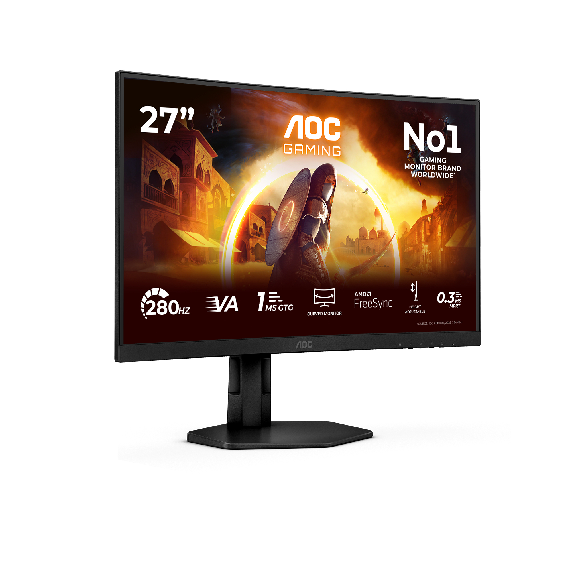 AOC 27 VA MON SPK CURVED C27G4ZXU - Image 2