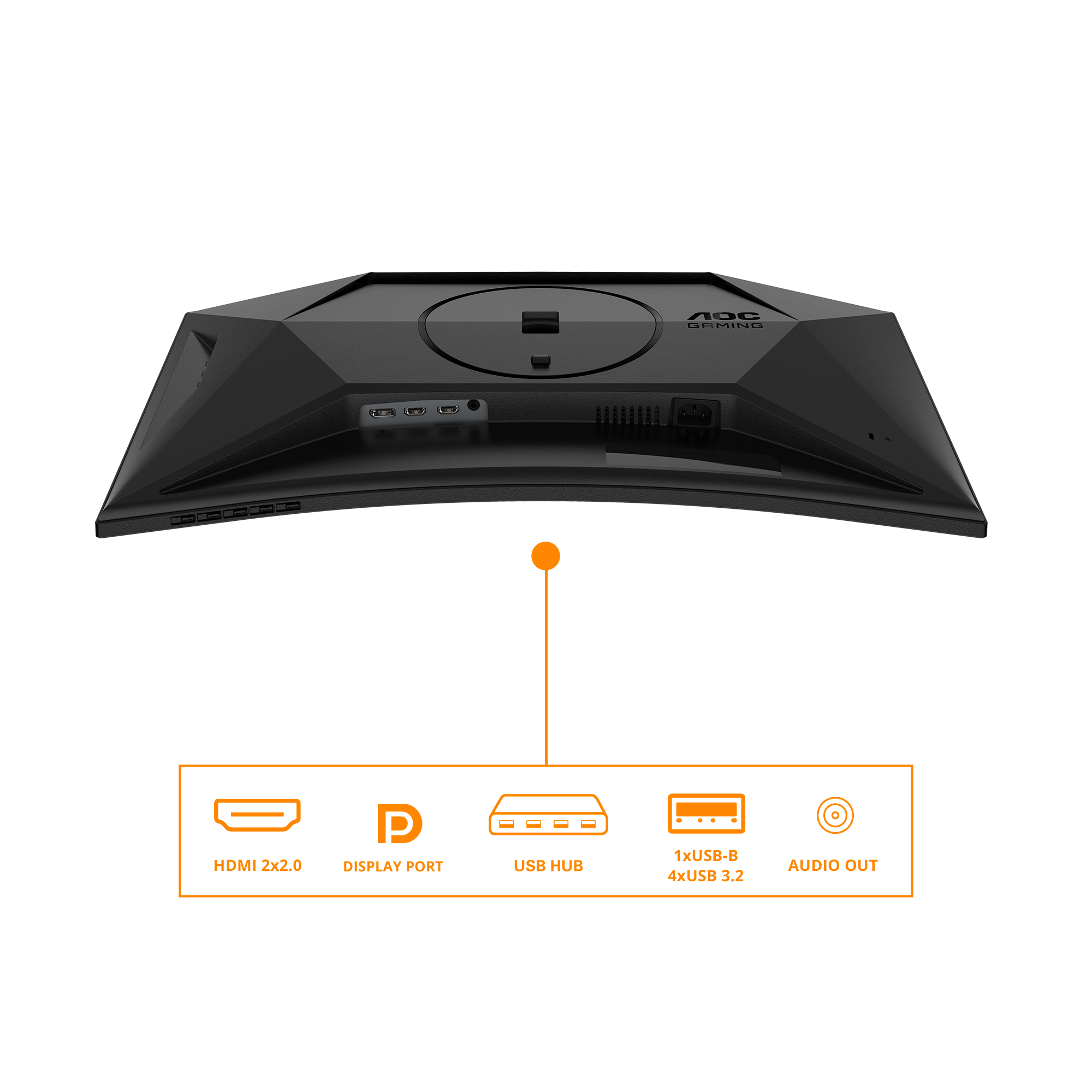 AOC 27 VA MON SPK CURVED C27G4ZXU - Image 4