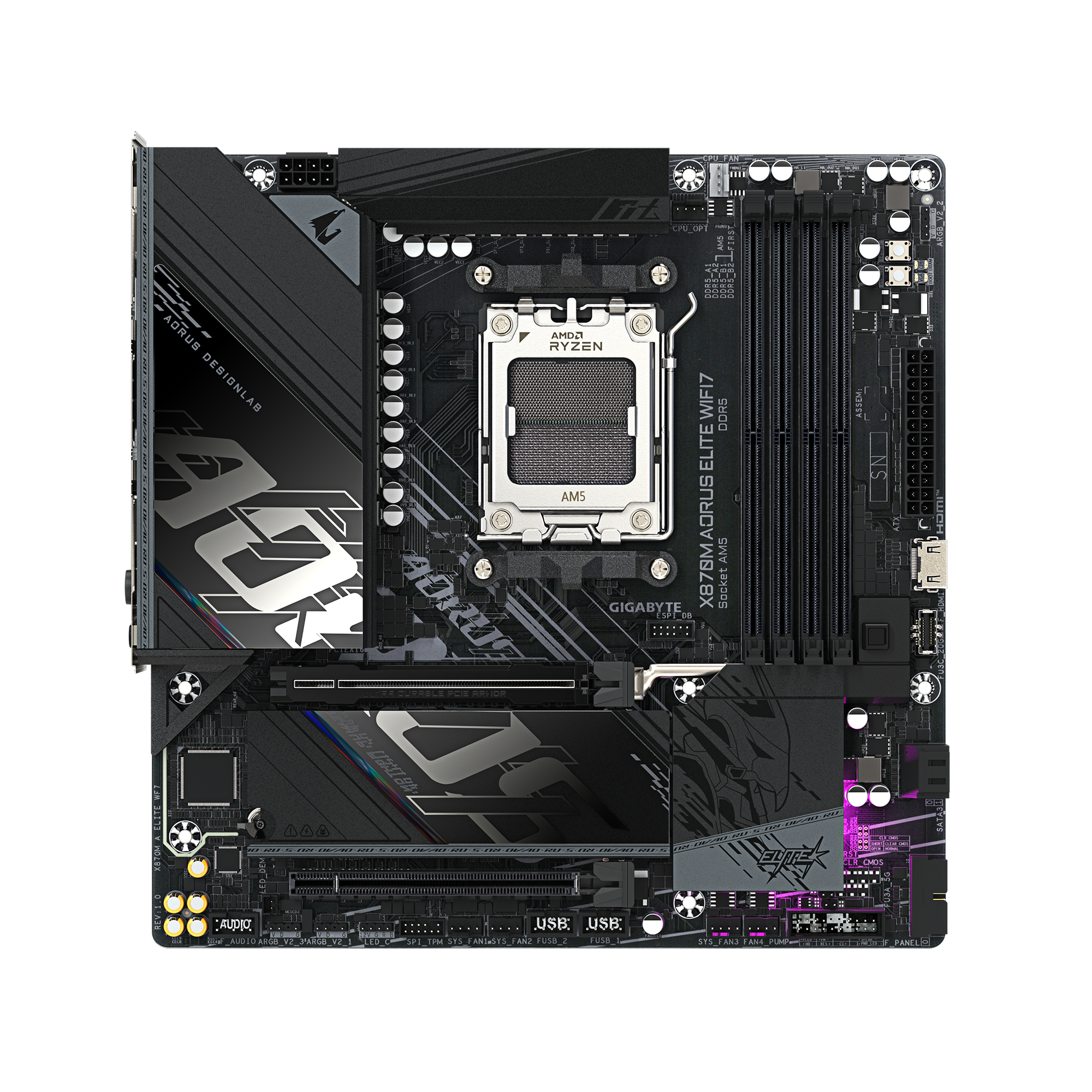 AORUS AM5 X870M AORUS ELITE WIFI7 M-ATX - Image 2