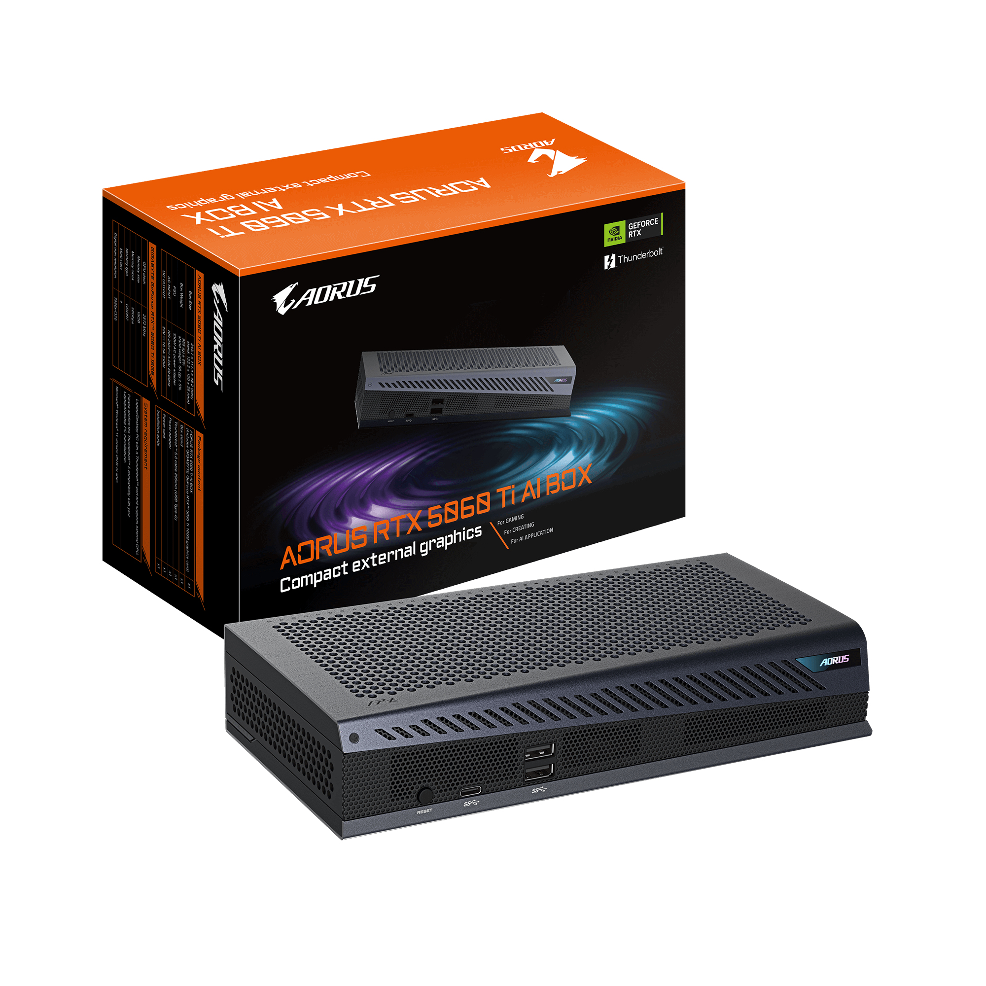 AORUS RTX 5060 TI AI BOX