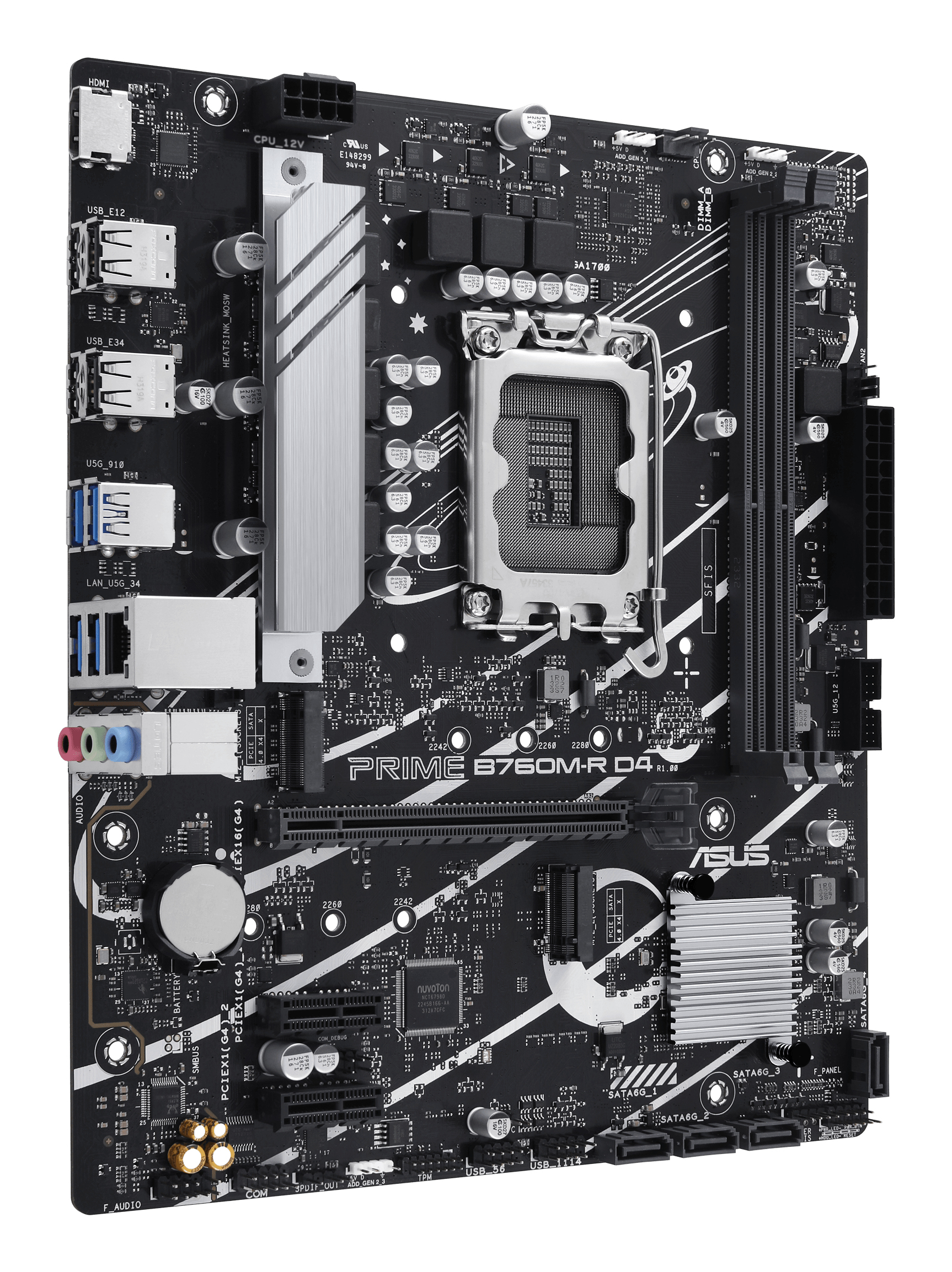 ASUS 1700 PRIME B760M-R D4 M-ATX - Image 3