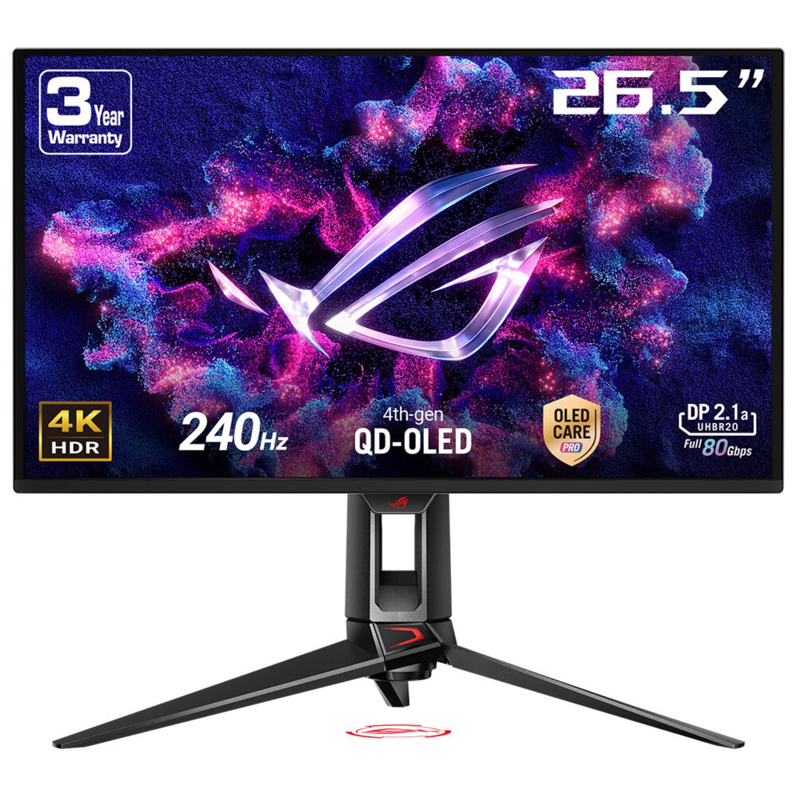 ASUS 26.5 OLED MON ROG SWIFT PG27UCDM