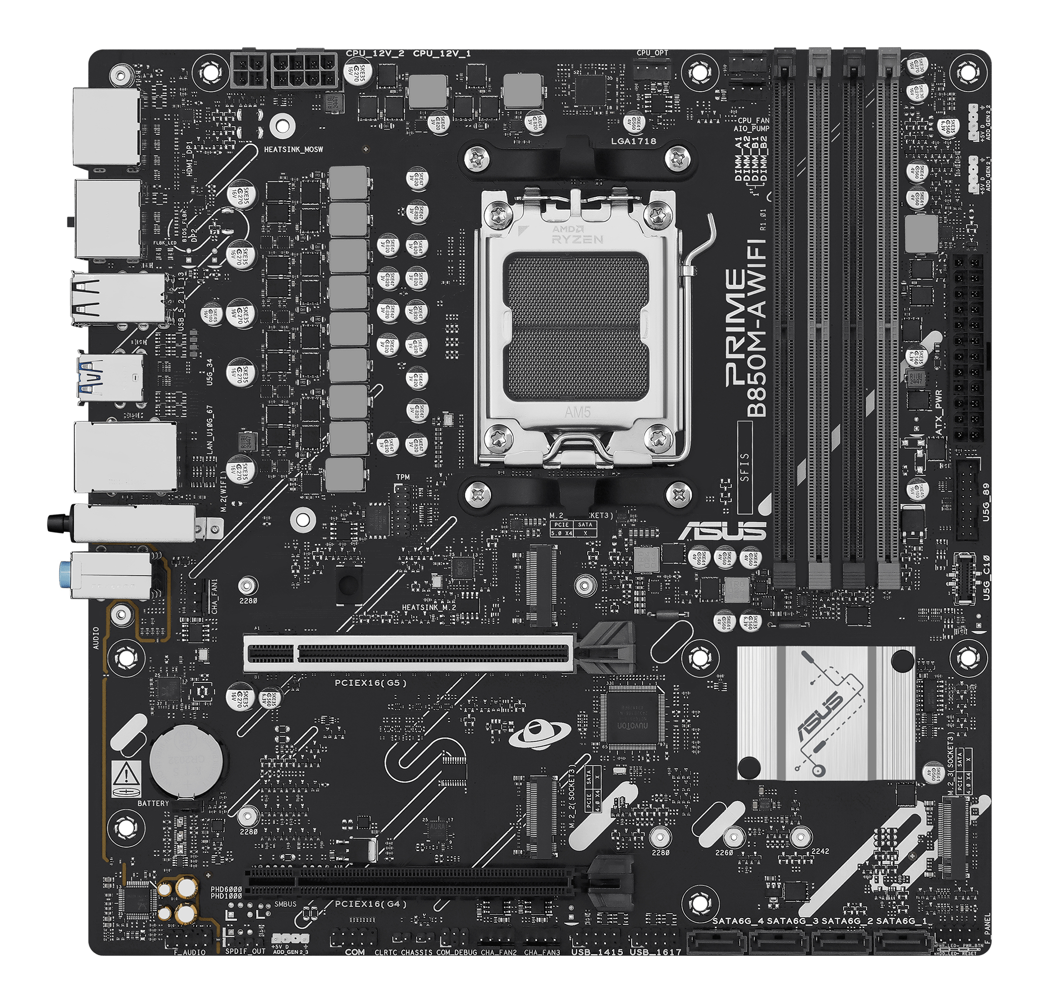 ASUS AM5 PRIME B850M-A WIFI M-ATX - Image 2