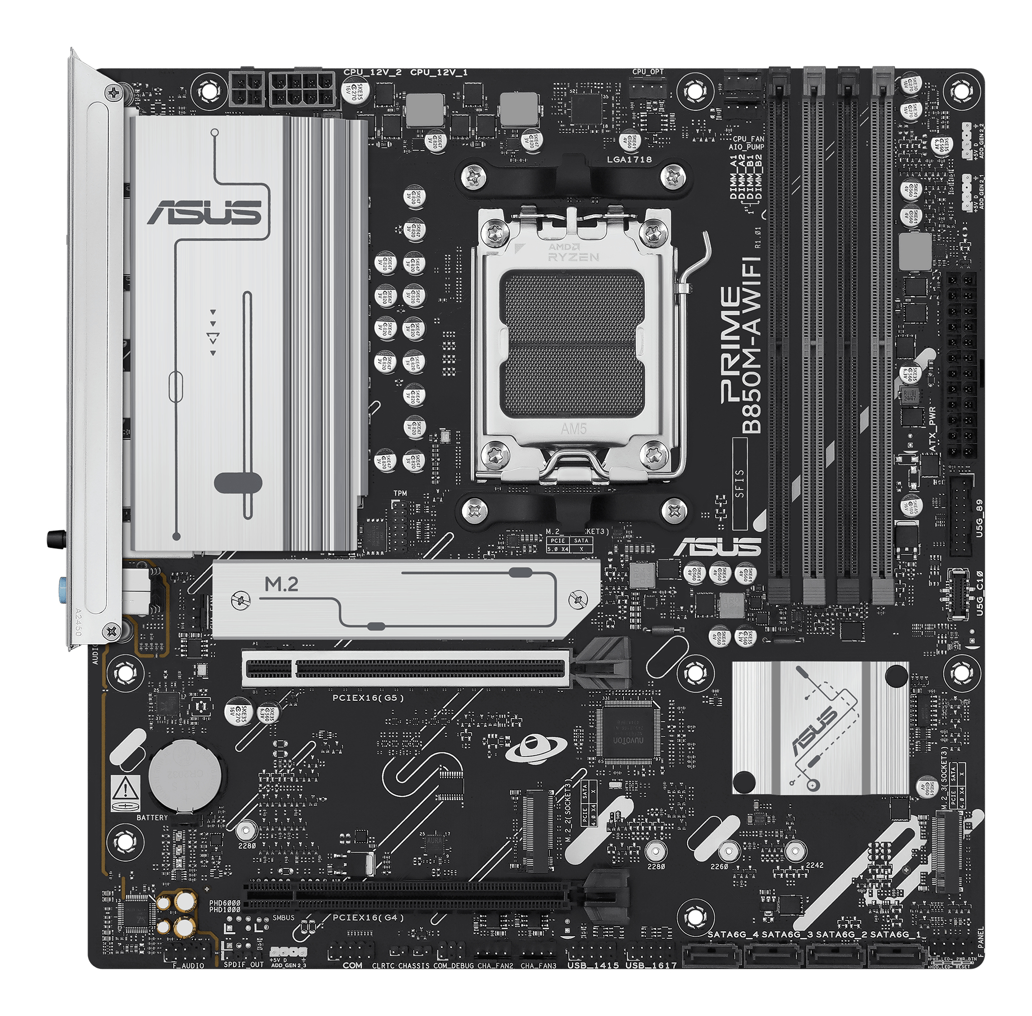 ASUS AM5 PRIME B850M-A WIFI M-ATX - Image 3