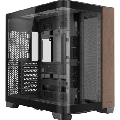Antec Constellation C8 Full TowerGaming Case, 1 x USB Type-C / 2 x USB 3.0, Curved Tempered Glass Front and Side Window Panel, Walnut Wood Rish Side, Dual Chanber Design, 0 x Pre-Installed Fans, E-ATX(280mm), ATX, M-ATX, ITX Compatible - Image 2