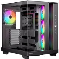 be quiet! BGW85 Light Base 500 LX Mid Tower Gaming Case, 1 x USB Type-C / 2 x USB 3.2, Tempered Glass Front and Side Window Panel, Dual Chamber Layout, 4 x Pre-Installed ARGB Light Wings LX Fans, ATX, Micro-ATX, Mini-ITX Compatible