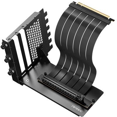 Antec RTX50 PCIe 5.0 Riser Cable with 90-Degree Bracket Mount, Black, for Vertical Graphics Card Mounting - Image 2