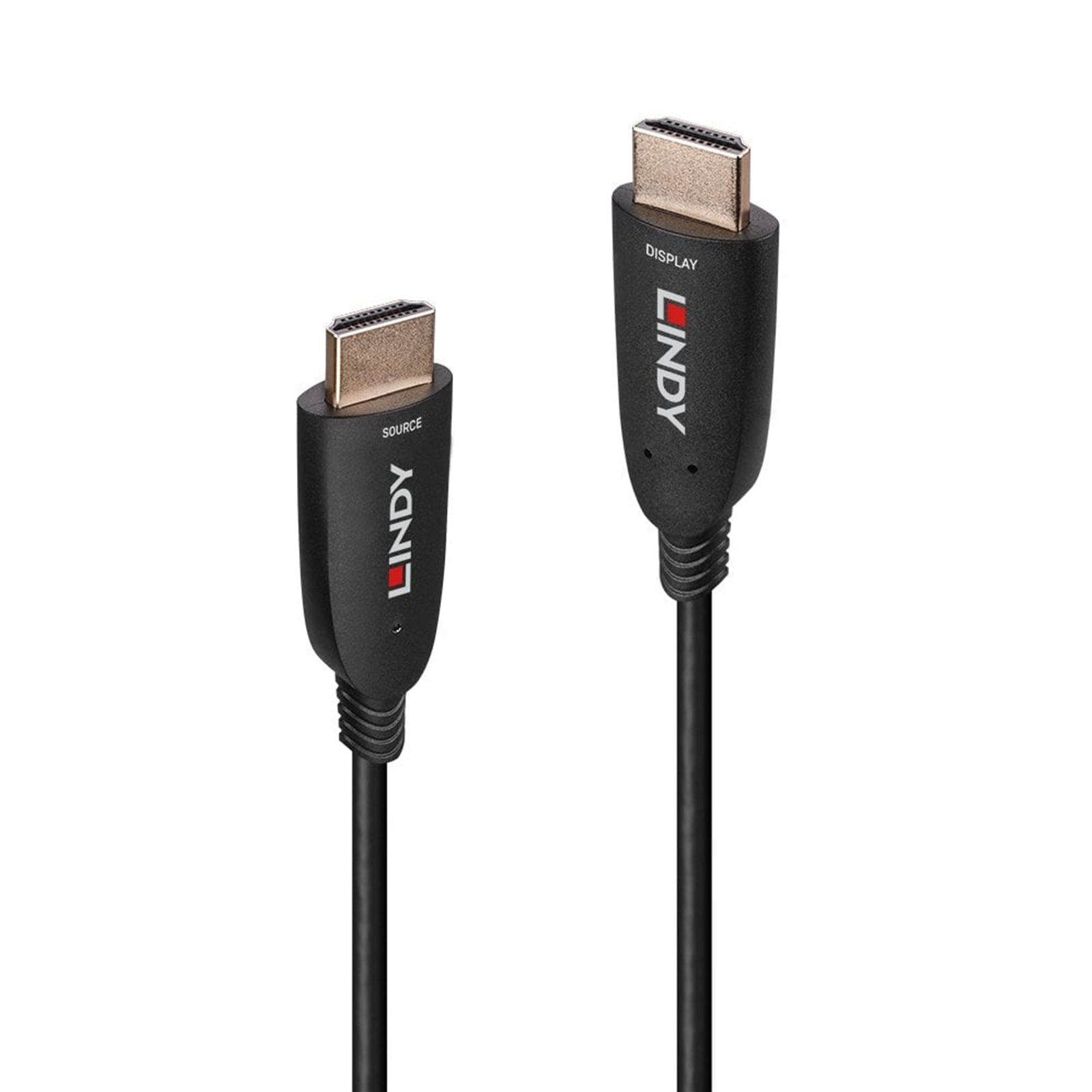 Lindy 38510 10m HDMI (M) 2.1 Anthra Line 7680x4320@60Hz / 3840x2160@120Hz Fibre Optic Hybrid Cable - Black - Image 3