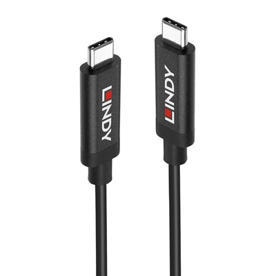LINDY 43308 5m Active USB 3.2 Gen 2 C/C Cable, Data transfer rates up to 10Gbps, Supports video resolutions up to UHD 8K 7680x4320@60Hz including 4K 4096x2160@120Hz, 2 year warranty - Image 2