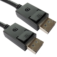 DisplayPort (M) to DisplayPort (M), DisplayPort 2.1, 1m, 8K60Hz Support, 2K240Hz (2560 x 1440) Support, UHBR10, 16k30Hz Support, 1080p Support 360Hz, Black