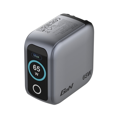 Verbatim Mini GaN Charger with Display, 65W 3-Port + 60W USB-C to USB-C Cable - Image 2