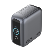 Verbatim Mini GaN Charger 140W With Display, 140W 4-Port + 140W USB-C to USB-C Cable