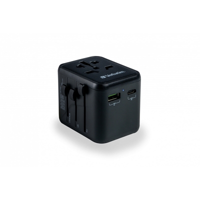 Verbatim UTA-02 Universal Travel Adapter with 1 x USB-C PD 20W / 1 x USB-A QC 3.0 - Image 2