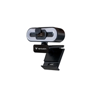Verbatim AWC-02 Full HD 1080p Autofocus Webcam with Microphone and Light