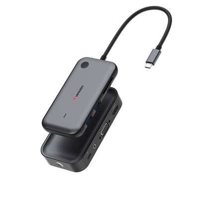 Verbatim Share My Screen USB-C Wireless Display Adapter 1080P With Hub WDA-01, Built-In Hub With 2 x USB-A Ports And SD/microSD Slots - Image 2