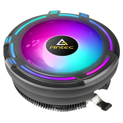 Antec T120 Fan CPU Cooler, Universal Socket, 120mm Chromatic Silent RGB Fan, 1500RPM, Massive Black Aluminium Fins for Enhanced Cooling Performance, Designed for Small Form Factor Cases - Image 2