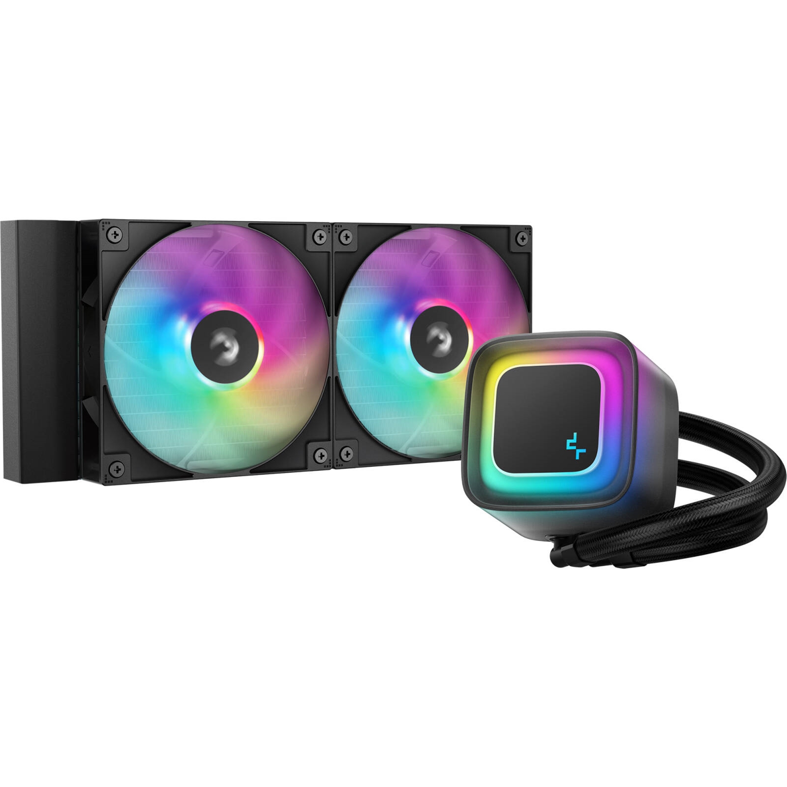 DeepCool LE240 V2 240mm Liquid CPU Cooler, Dual 120mm ARGB Fans, Anti-Leak Tech, Quiet Pump, High Performance for Intel & AMD Sockets - Image 3