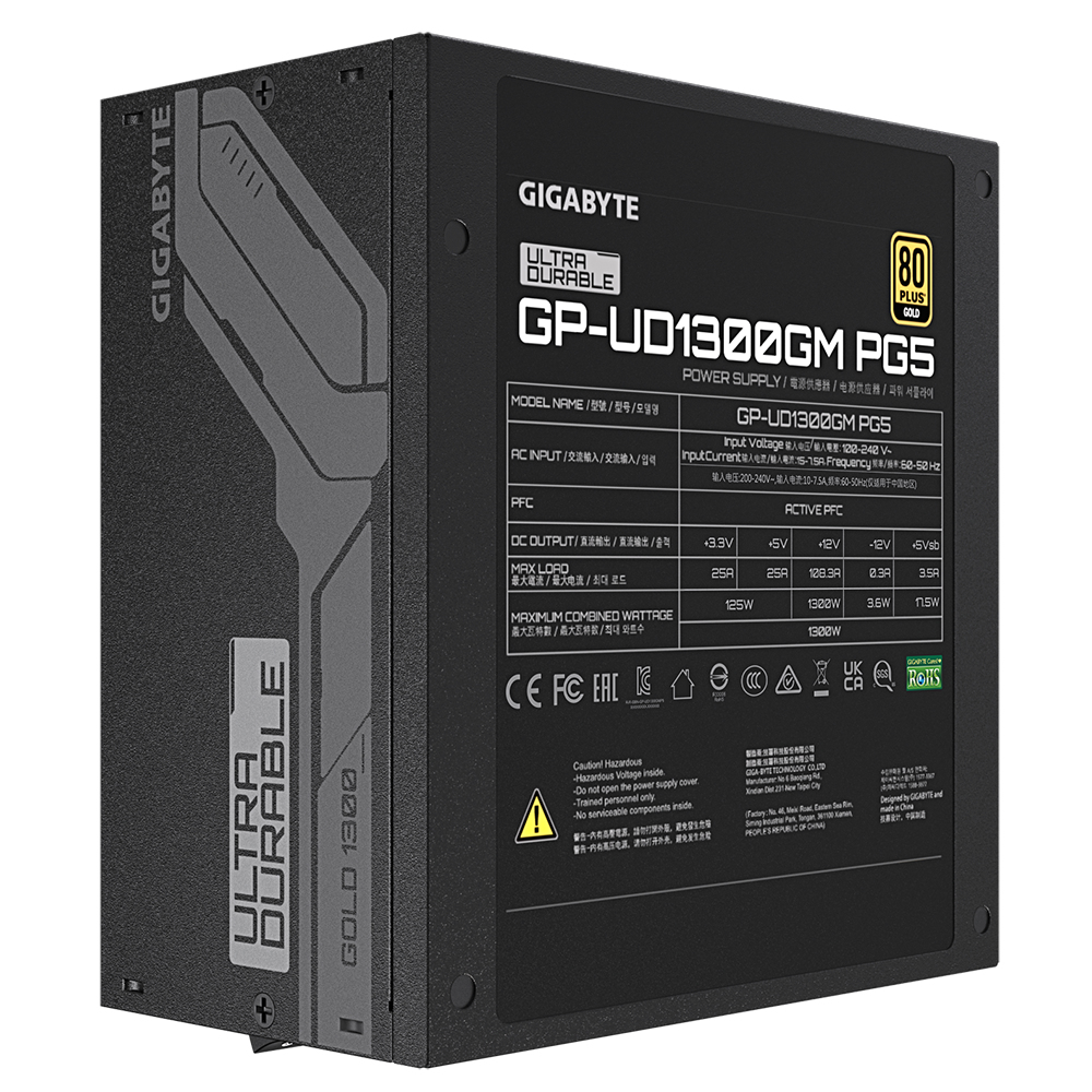 GIGABYTE 1300W GOLD F/M UD1300GM PG5 - Image 5
