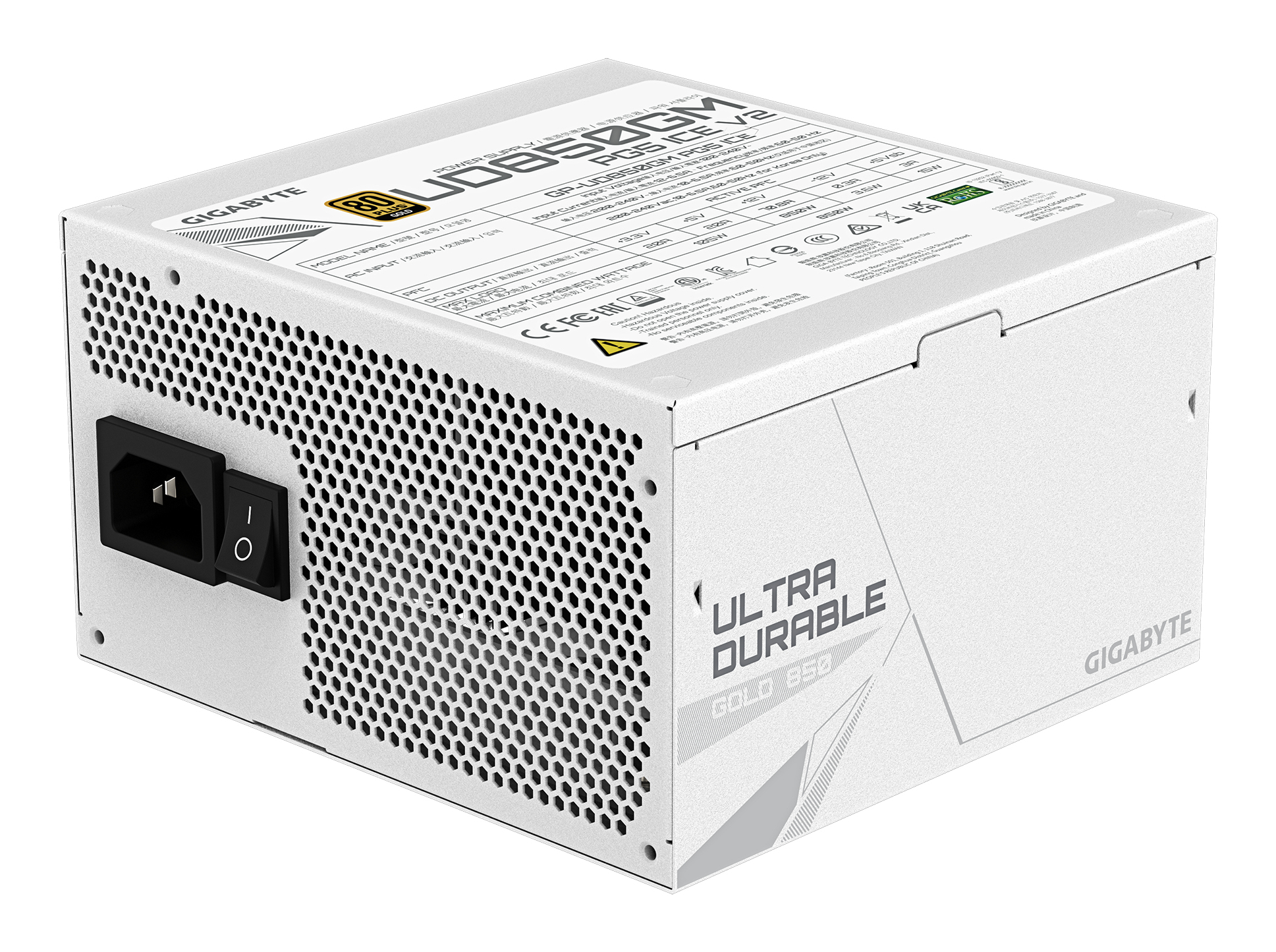 GIGABYTE 850W GOLD F/M UD850GM PG5 ICE - Image 4