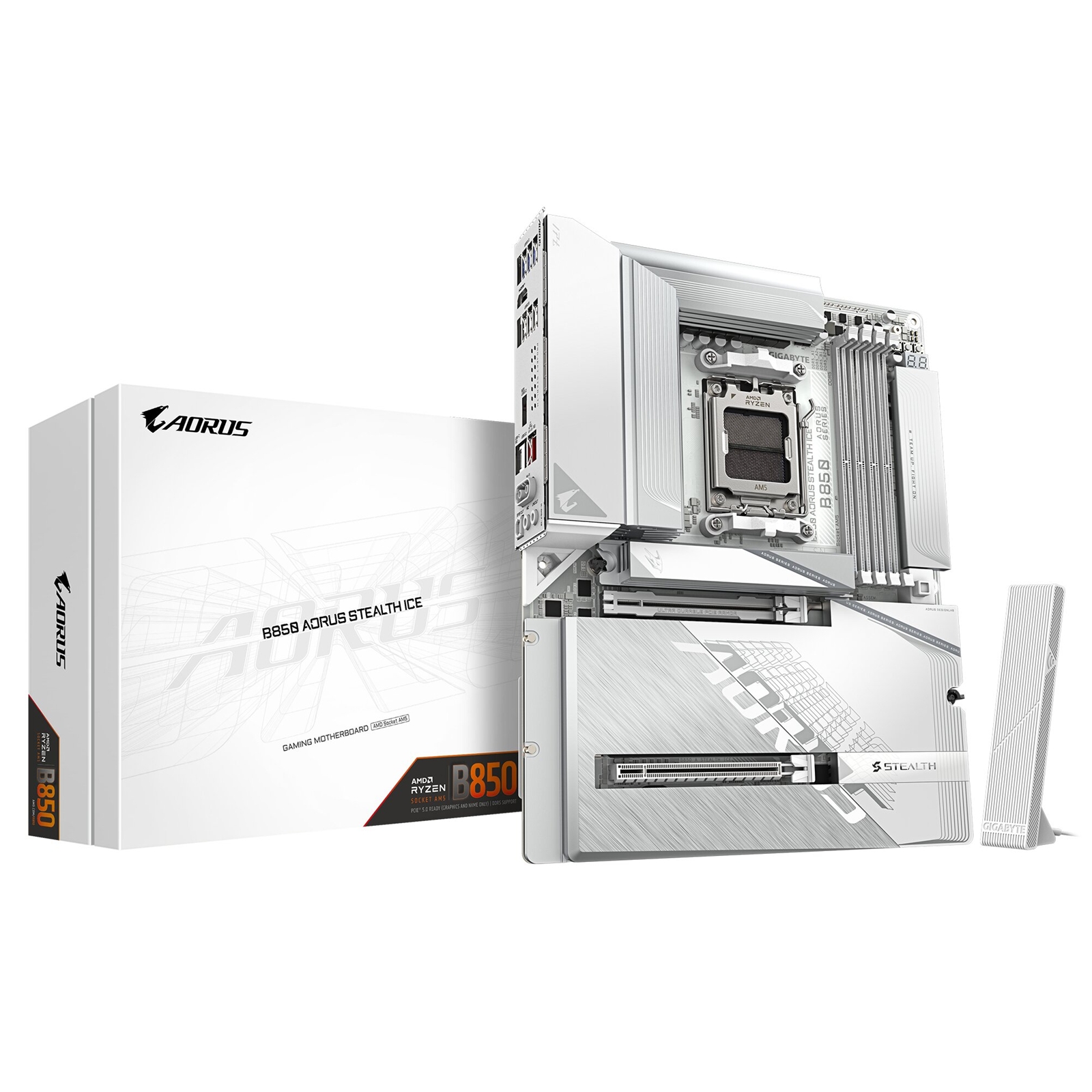 Gigabyte B850 AORUS STEALTH ICE AMD AM5 Socket Motherboard - Image 7