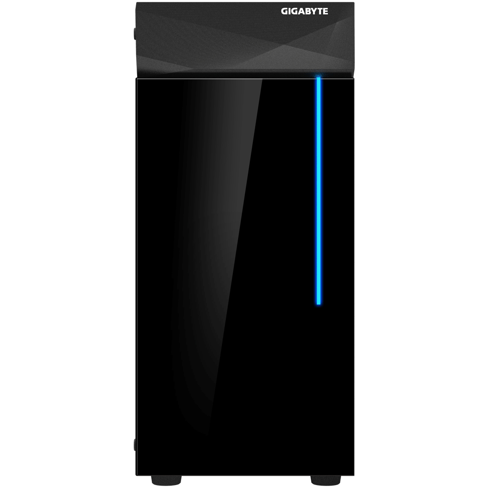 GIGABYTE C200 GLASS MID TOWER CASE BLACK - Image 4