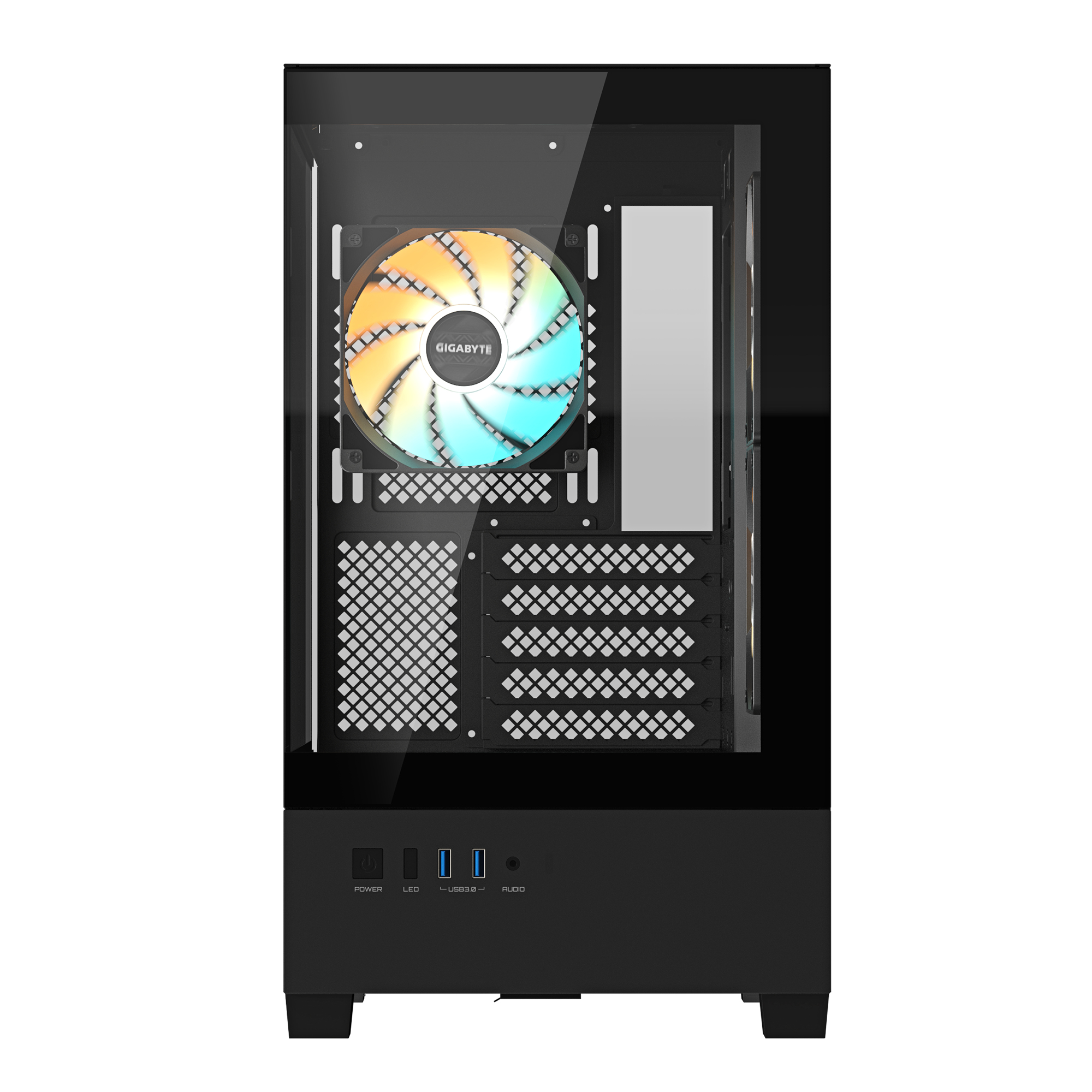 GIGABYTE C201 PANORAMIC CASE BLACK - Image 4