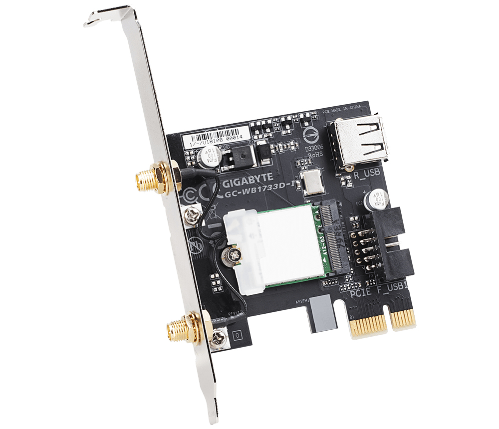 GIGABYTE NIC/BT W/L PCI-E GC-WB1733D-I - Image 2