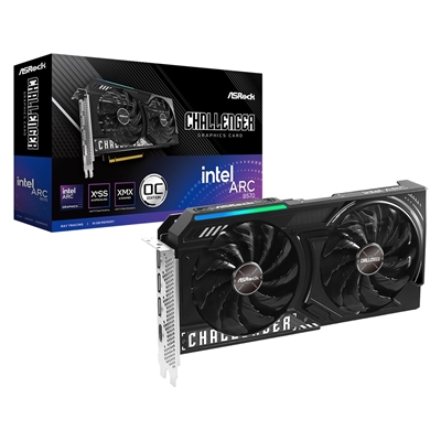 ASRock Intel Arc B570 Challenger OC 10GB GDDR6 Graphics Card, 2600 MHz Base Clock, Dual Fan, 3x DisplayPorts / 1x HDMI Port - Image 2