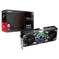 ASRock AMD Radeon RX 9070 XT Taichi OC 16GB GDDR6 Graphics Card, 4096 Streams, 3100 MHz Boost Clock, Triple Fan, 3x DisplayPorts / 1x HDMI Port