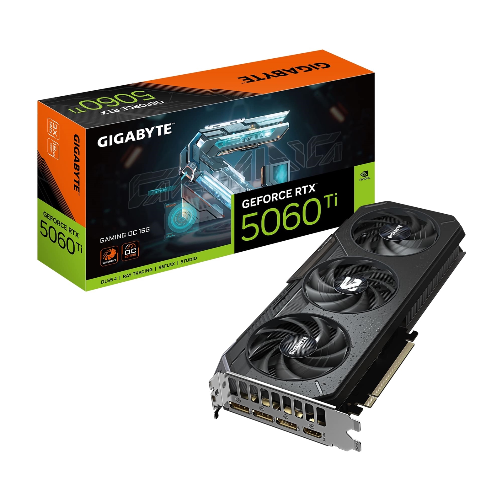 Gigabyte NVIDIA GeForce RTX 5060 Ti GAMING OC 16GB GDDR7 Graphics Card, 4608 CUDA Cores, 2647 MHz Core Clock, Triple Fan, RGB, 3x DisplayPorts / 1x HDMI Port - Image 3