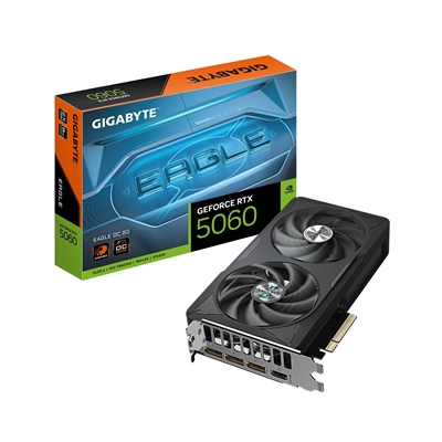 Gigabyte NVIDIA GeForce RTX 5060 EAGLE OC 8GB GDDR7 Graphics Card, 3840 CUDA Cores, 2550 MHz Core Clock, Dual Fan, 3x DisplayPorts / 1x HDMI Port - Image 2