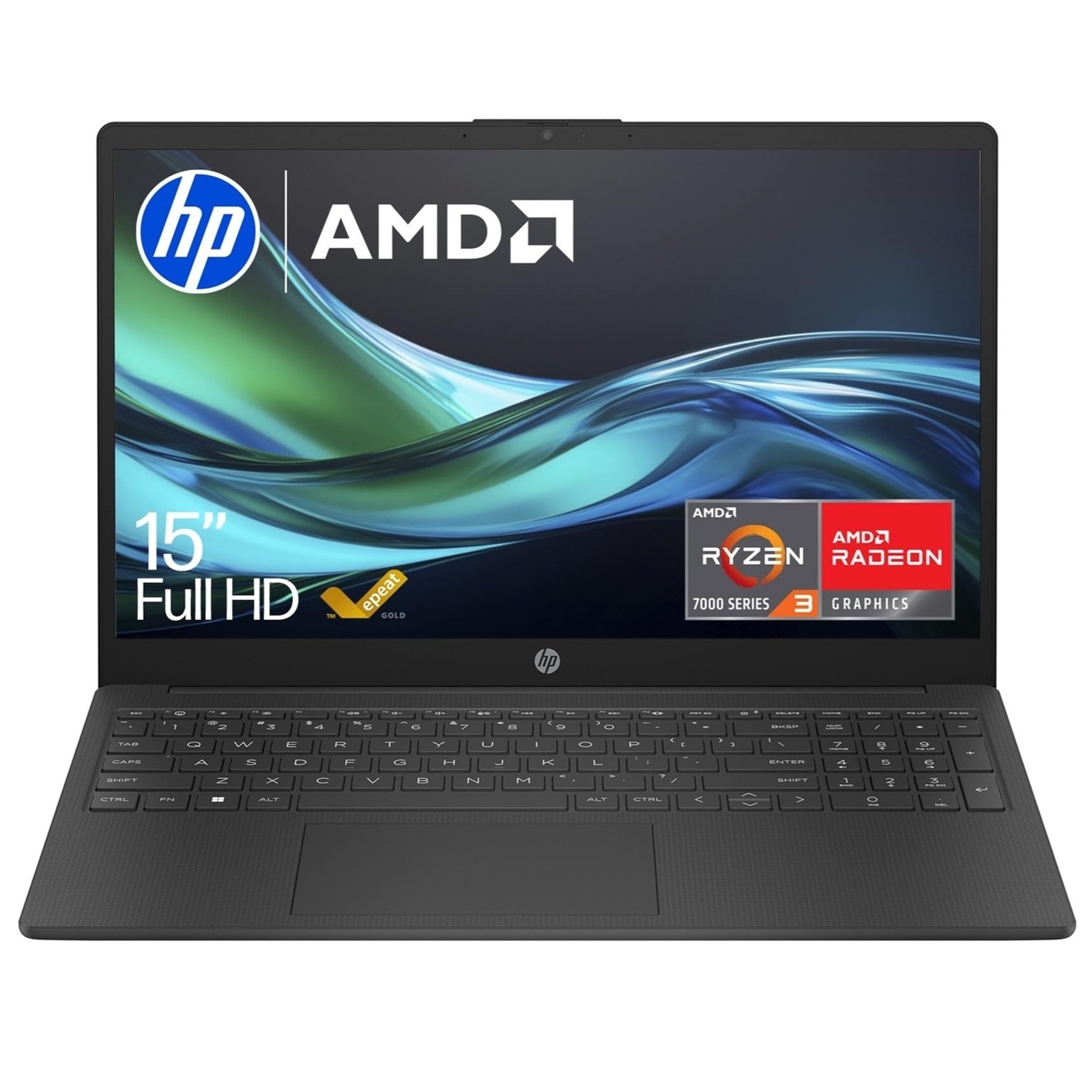 HP 15-fc0536sa Laptop, 15.6 Inch Full HD 1080p Screen, AMD Ryzen 3 7320U, 8GB RAM, 256GB SSD, AMD Radeon Graphics, Windows 11 Home - Image 3