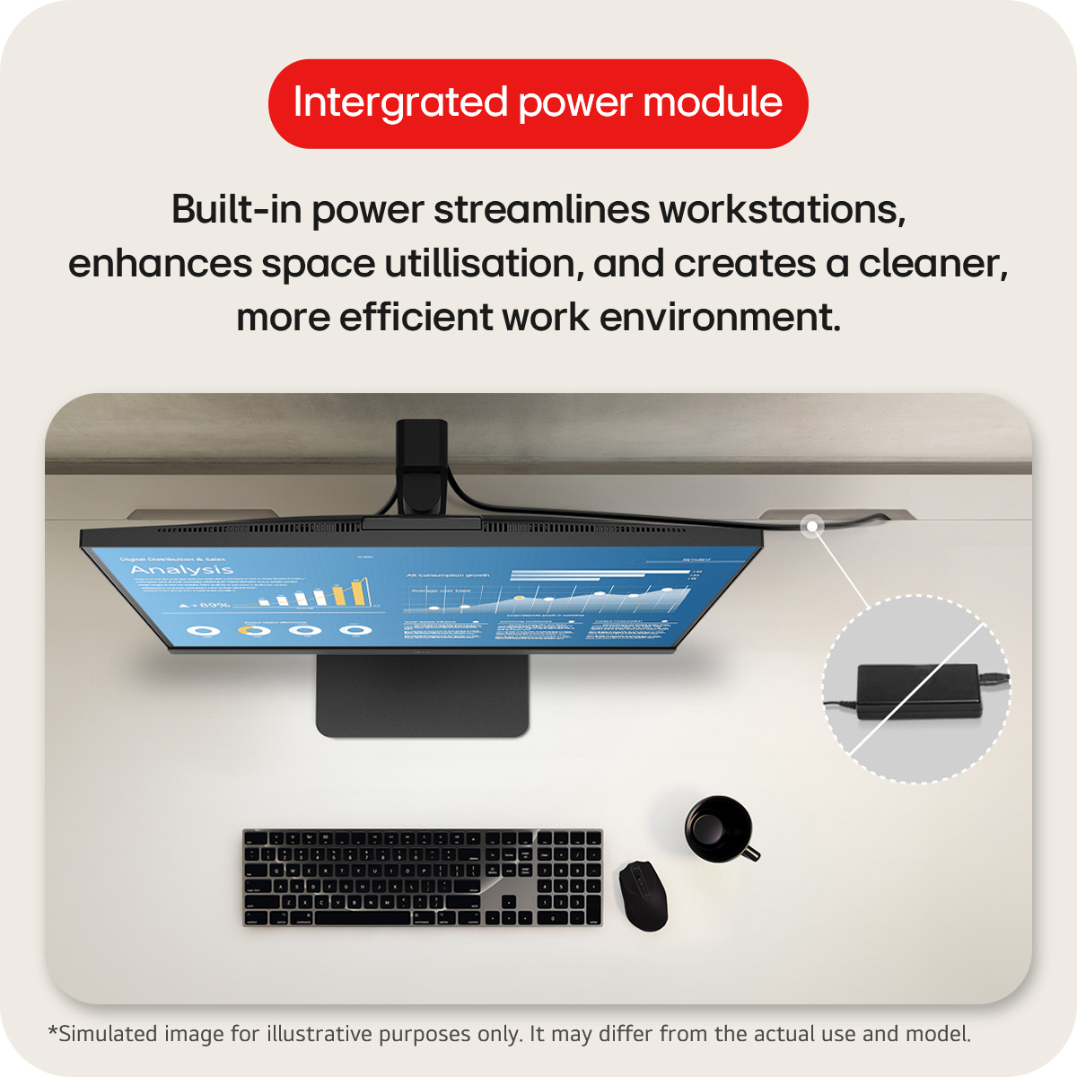 LG 23.8 IPS MONITOR SPK WEBCAM 24BA850-B - Image 3