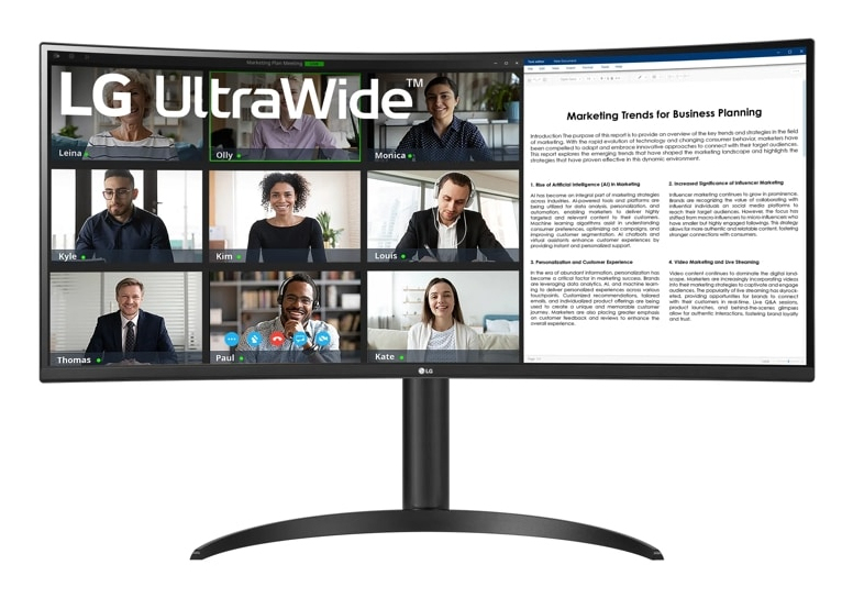 LG 34 VA MONITOR CURVED 34WR55QK-B - Image 5