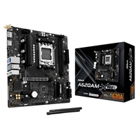 ASRock A620AM-X WIFI AMD AM5 Socket Motherboard, Micro-ATX, 2x DDR5 Slots, 2x M.2 Sockets, 2.5GbE LAN, Wi-Fi 5, 1x HDMI Port / 1x DisplayPort