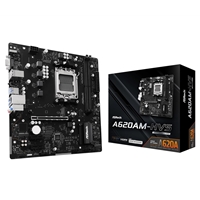ASRock A620AM-HVS AMD AM5 Socket Motherboard, Micro-ATX, 2x DDR5 Slots, 2x M.2 Sockets, GbE LAN, 1x D-Sub / 1x HDMI Port