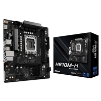 ASRock H810M-H Intel 1851 Socket Motherboard, Micro-ATX, 2x DDR5 Slots, 1x M.2 Sockets, GbE LAN, 1x HDMI Port