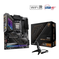 ASRock X870E TAICHI AMD AM5 Socket Motherboard, E-ATX, 4x DDR5 Slots, 4x M.2 Sockets, Fitted I/O Shield, 5GbE LAN, Wi-Fi 7, 1x HDMI Port / 2x USB-C (USB4)
