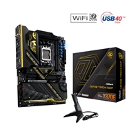 ASRock X870E TAICHI OCF AMD AM5 Socket Motherboard, ATX, 2x DDR5 Slots, 6x M.2 Sockets, Fitted I/O Shield, 5GbE LAN, Wi-Fi 7, 1x HDMI Port