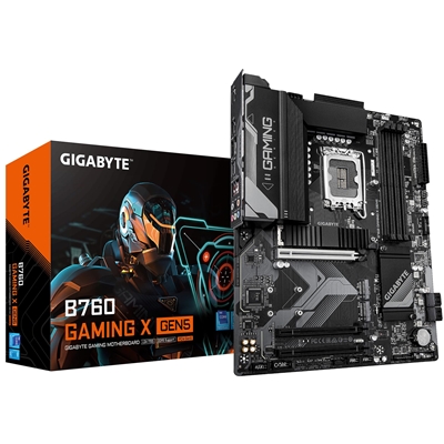 Gigabyte B760 GAMING X GEN5 Intel 1700 Socket Motherboard, ATX, 4x DDR5 Slots, 3x M.2 Socket, 2.5GbE LAN, 1x HDMI Port / 1x DisplayPort - Image 2