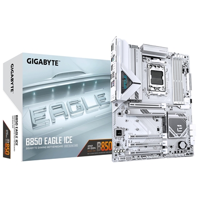 Gigabyte B850 EAGLE ICE AMD AM5 Socket Motherboard, ATX, 4x DDR5 Slots, 3x M.2 Socket, Fitted I/O Shield, 2.5GbE LAN, 1x DisplayPort / 1x HDMI Port - Image 2