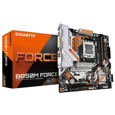 Gigabyte B850M FORCE AMD AM5 Socket Motherboard, Micro-ATX, 2x DDR5 Slots, 3x M.2 Sockets, 2.5GbE LAN, 1x DisplayPort / 1x HDMI Port - Image 2