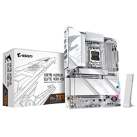 Gigabyte X870 AORUS ELITE X3D ICE AMD AM5 Socket Motherboard, ATX, 4x DDR5 Slots, 4x M.2 Sockets, 5GbE LAN, Wi-Fi 7, 1x HDMI Port / 2x USB-C (USB4)