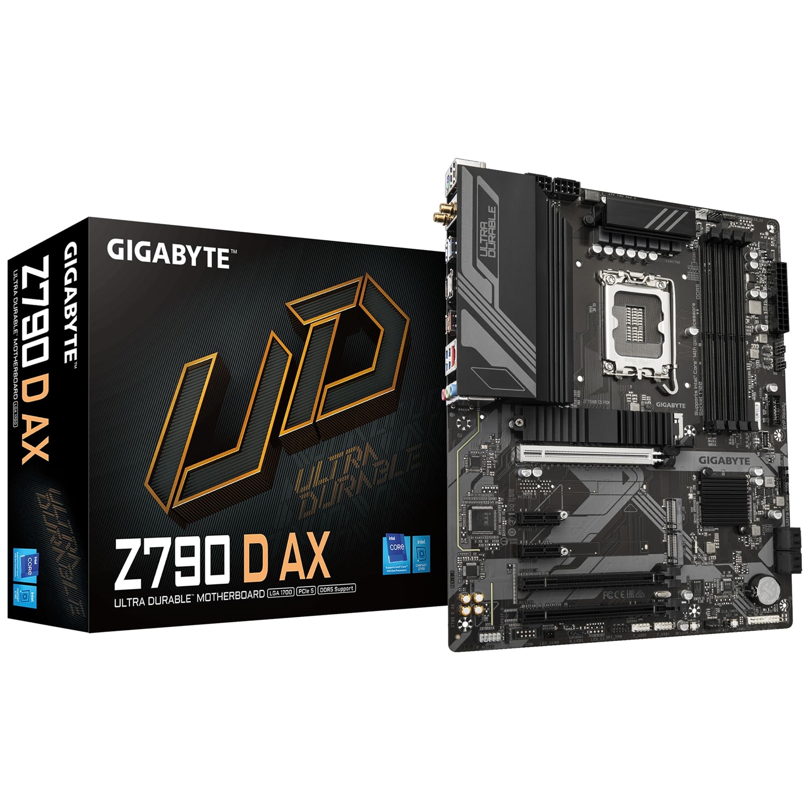 Gigabyte Z790 D AX Ultra Durable Intel 1700 Socket Motherboard, ATX, 4x DDR5 Slots, 3x M.2 Sockets, 2.5GbE LAN, Wi-Fi 6E, 1x DisplayPort / 1x HDMI Port - Image 3
