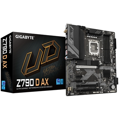 Gigabyte Z790 D AX Ultra Durable Intel 1700 Socket Motherboard, ATX, 4x DDR5 Slots, 3x M.2 Sockets, 2.5GbE LAN, Wi-Fi 6E, 1x DisplayPort / 1x HDMI Port - Image 2
