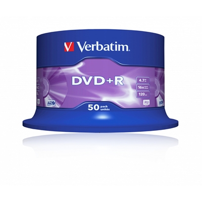 Verbatim DVD+R 16X 4.7GB 50 Pack Spindle Matt Silver - Image 2