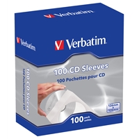 Verbatim CD Paper Sleeves 100-Pack