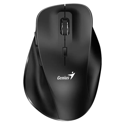 GENIUS Ergo 8230S Easy Ergonomic Wireless Silent Mouse, 2.4 GHz wireless, 6 buttons, Quiet click, less noise, DPI button: 800 / 1200 / 1600 (default) dpi - Black - Image 2