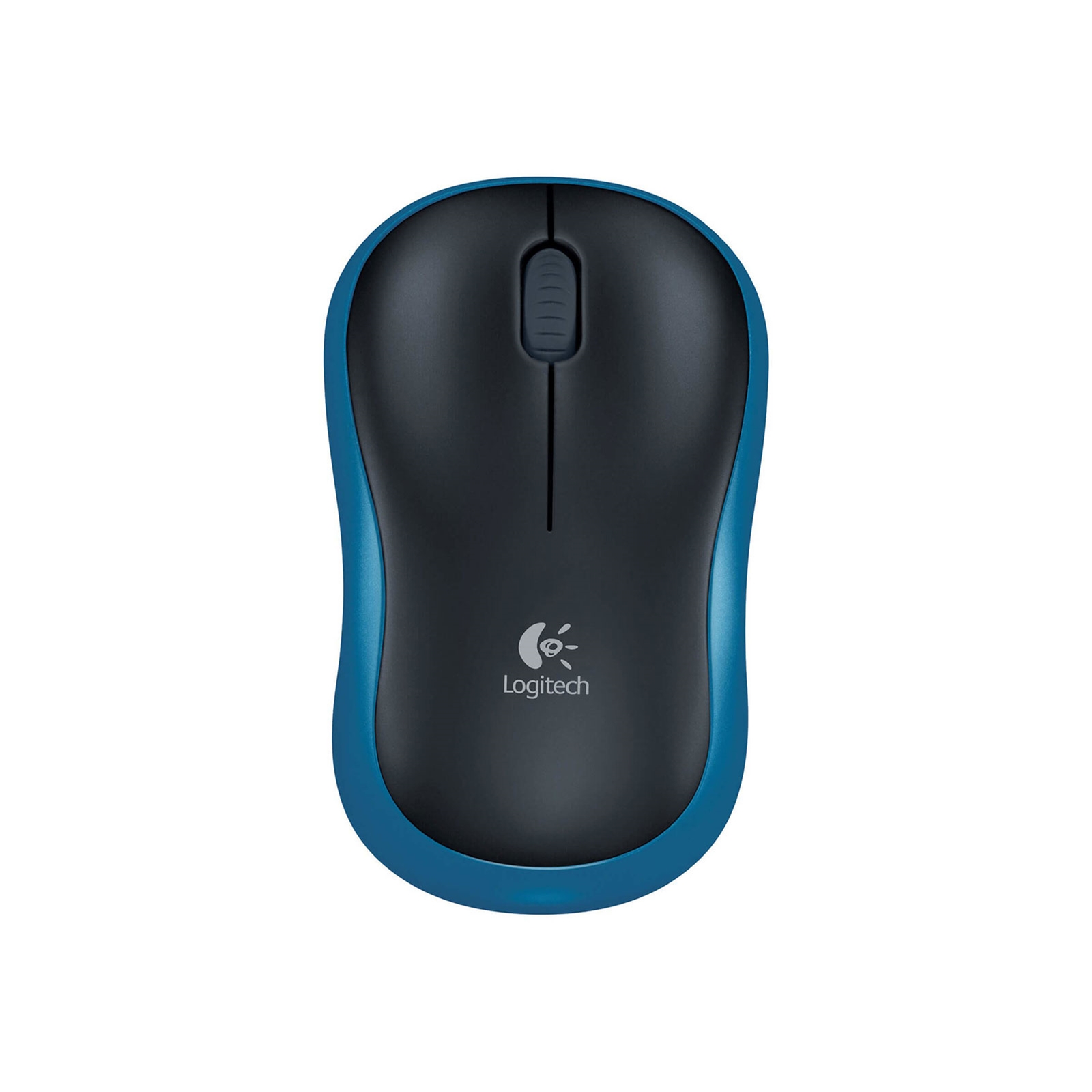 Logitech M185 Wireless Black & Blue Mouse - Image 3